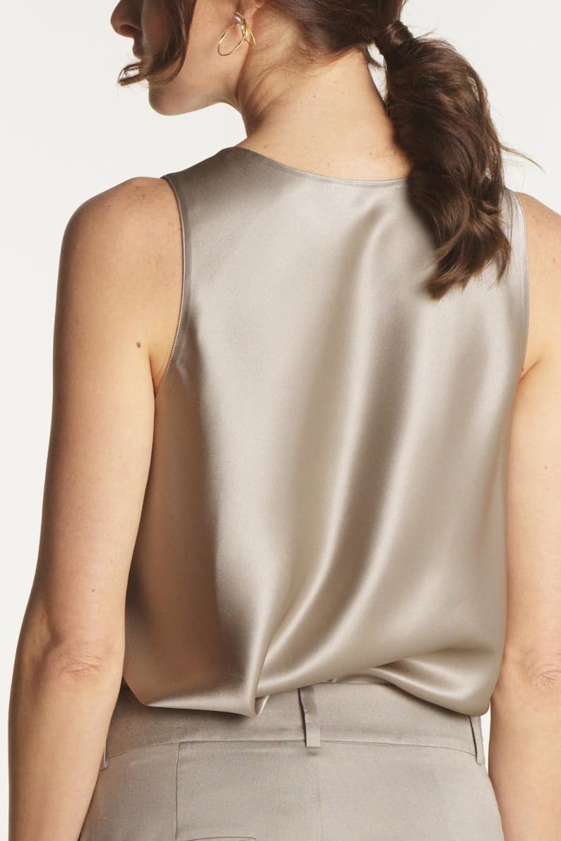 Satin Cowl Neck Camisole