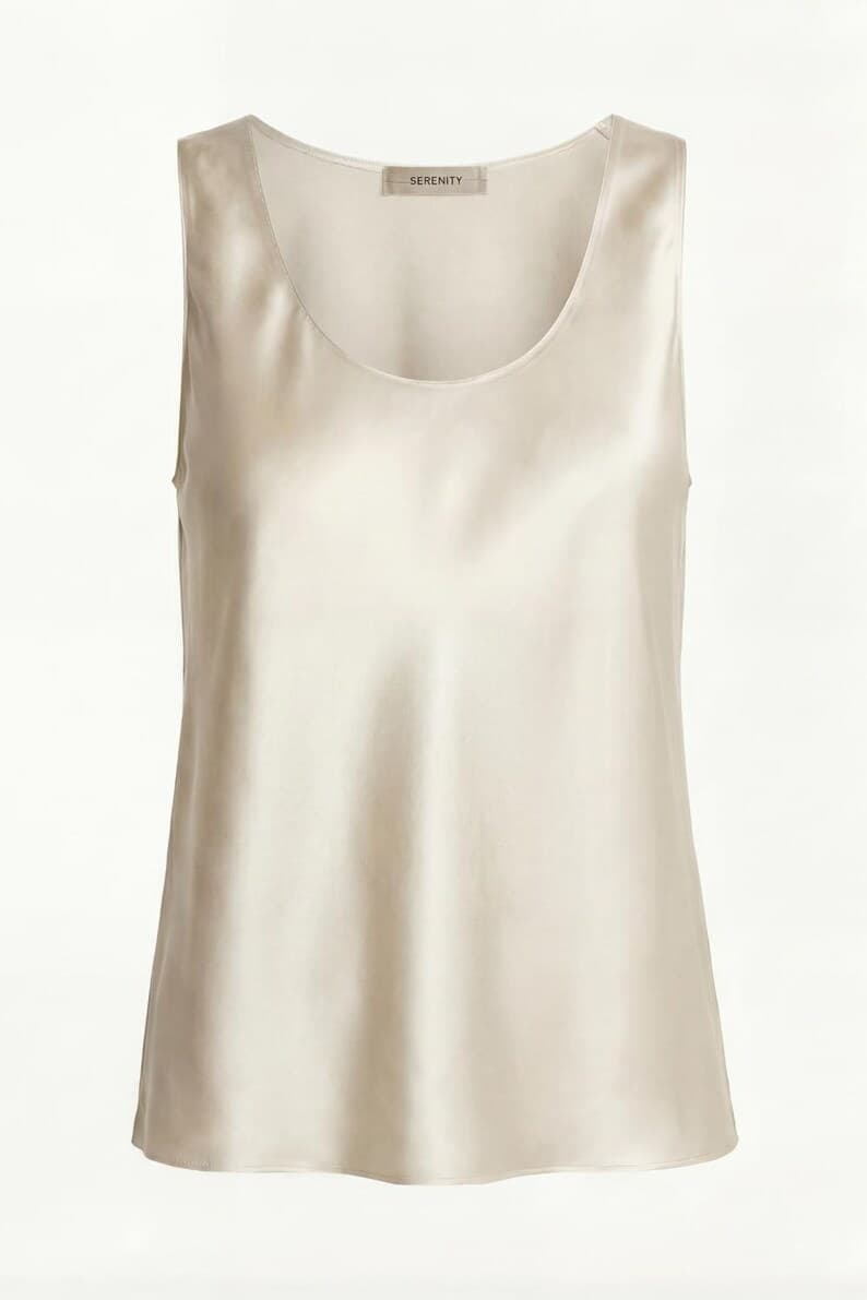 Satin Cowl Neck Camisole detail 9