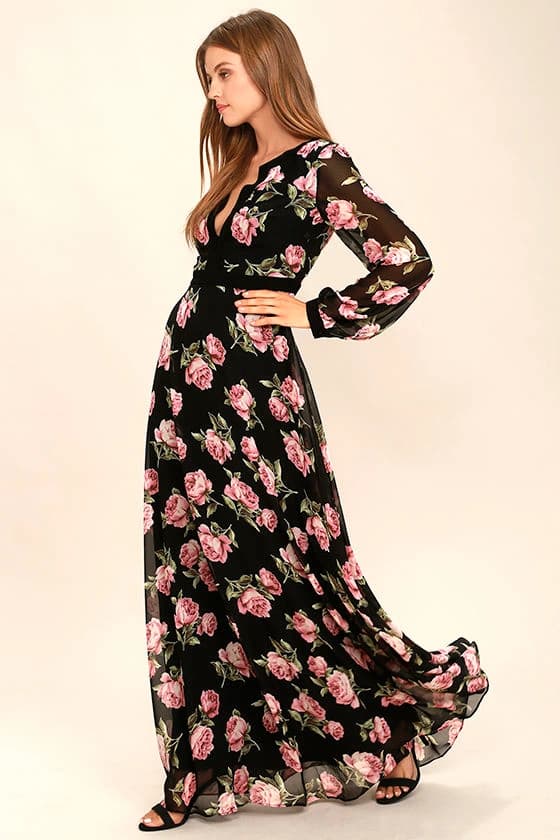 Heritage Rose Print Dress