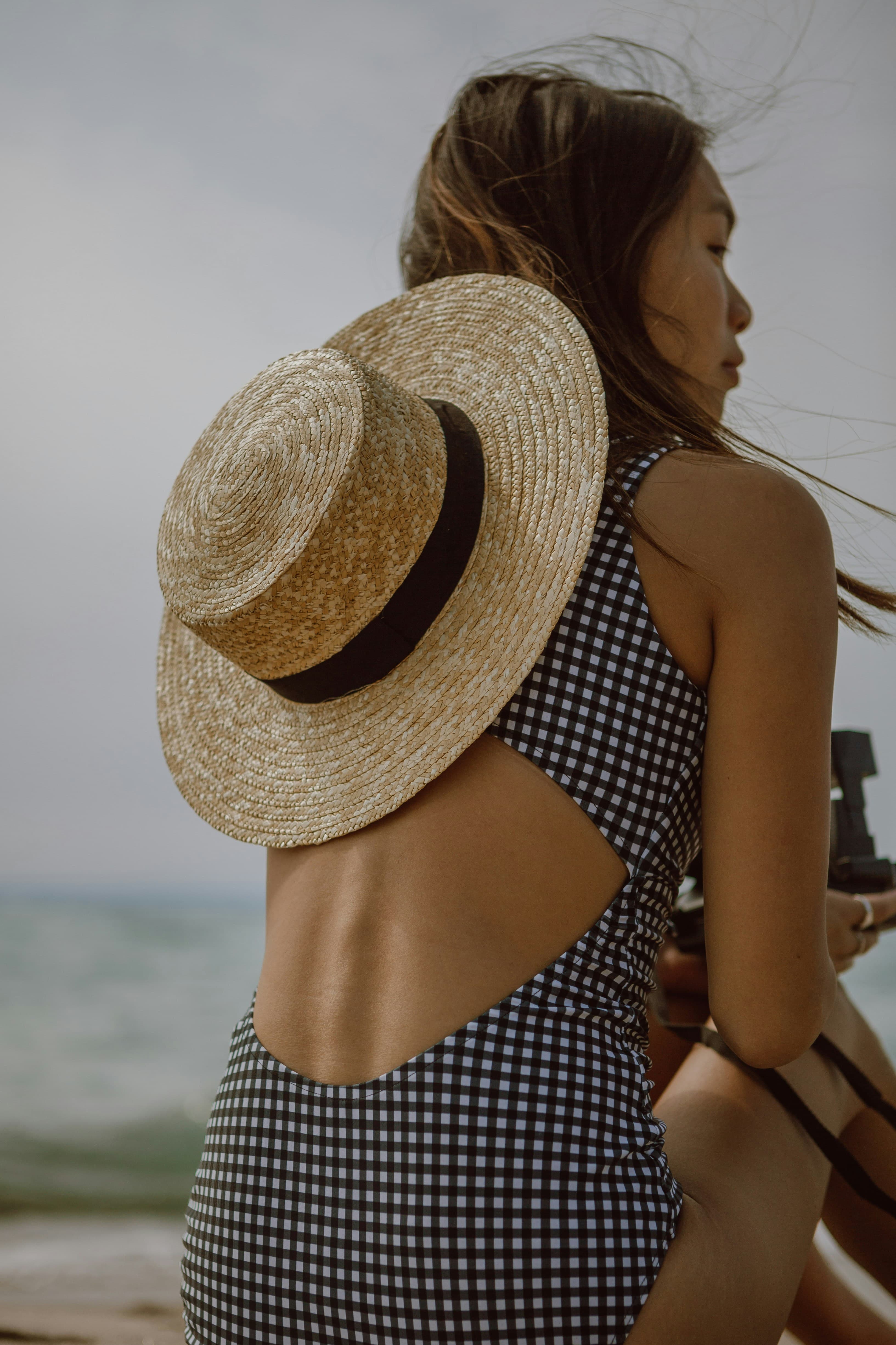 Wide-Brim Straw Hat
