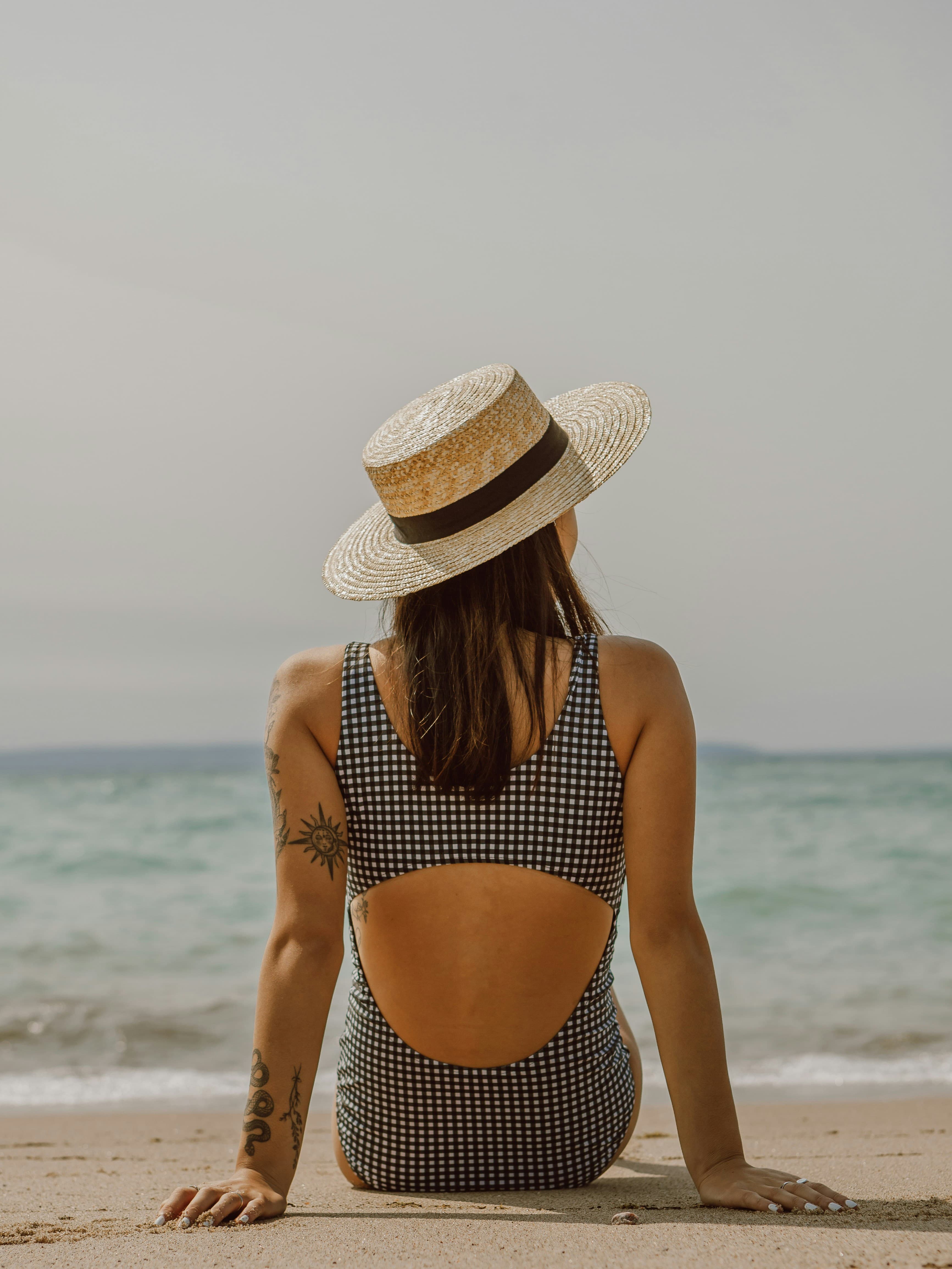 Wide-Brim Straw Hat detail 2